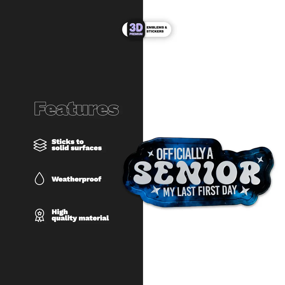 OFFICIALLY SENIOR BOY Stickmadly