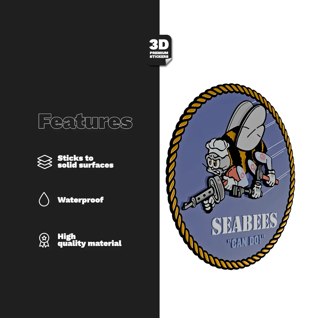 NAVY SEABEES Stickmadly