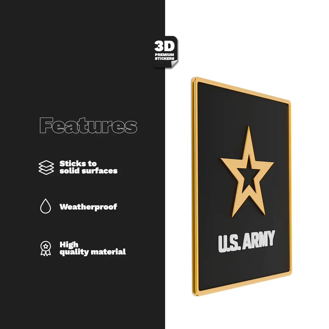 U.S. ARMY Gold Stickmadly