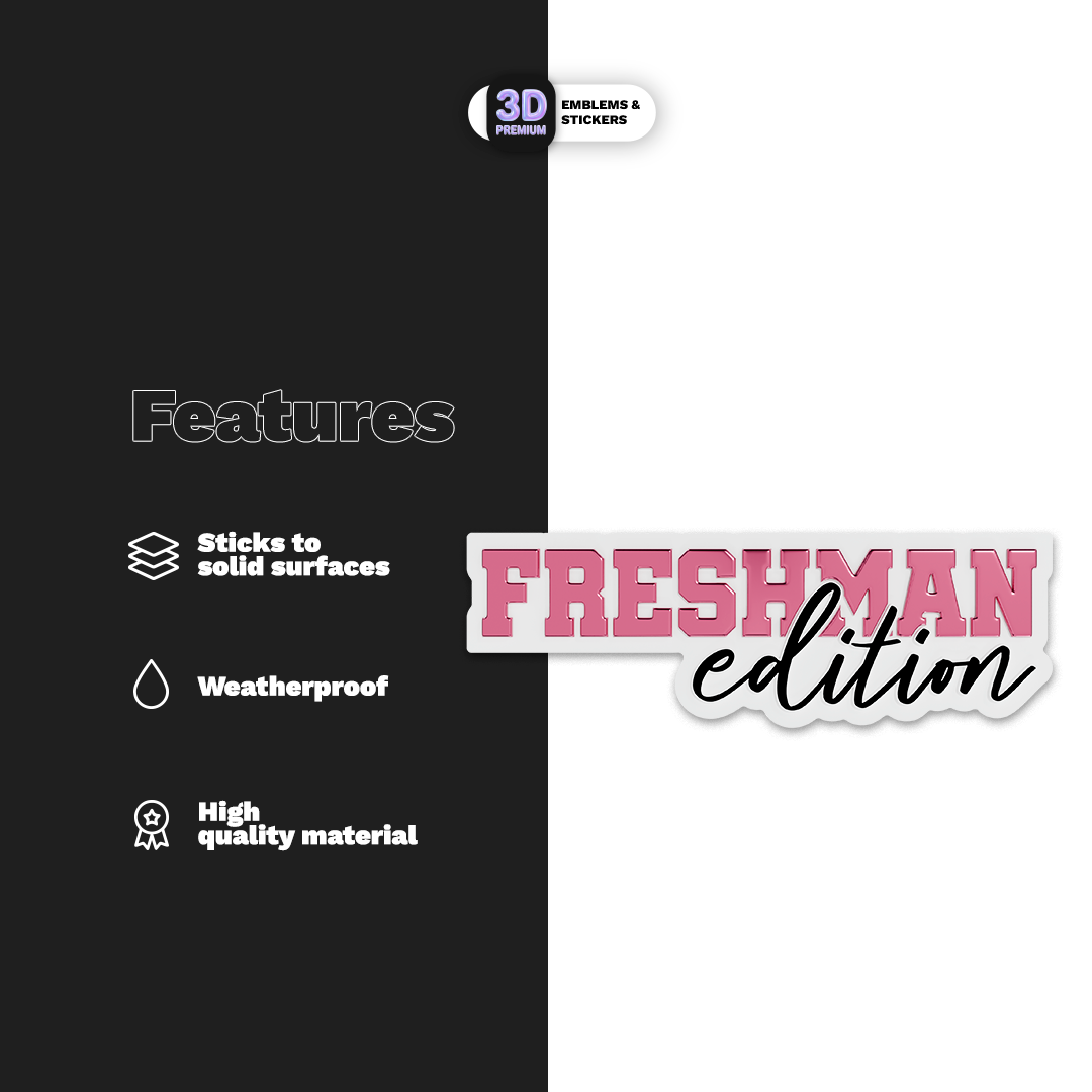 FRESHMAN EDITION PINK Stickmadly