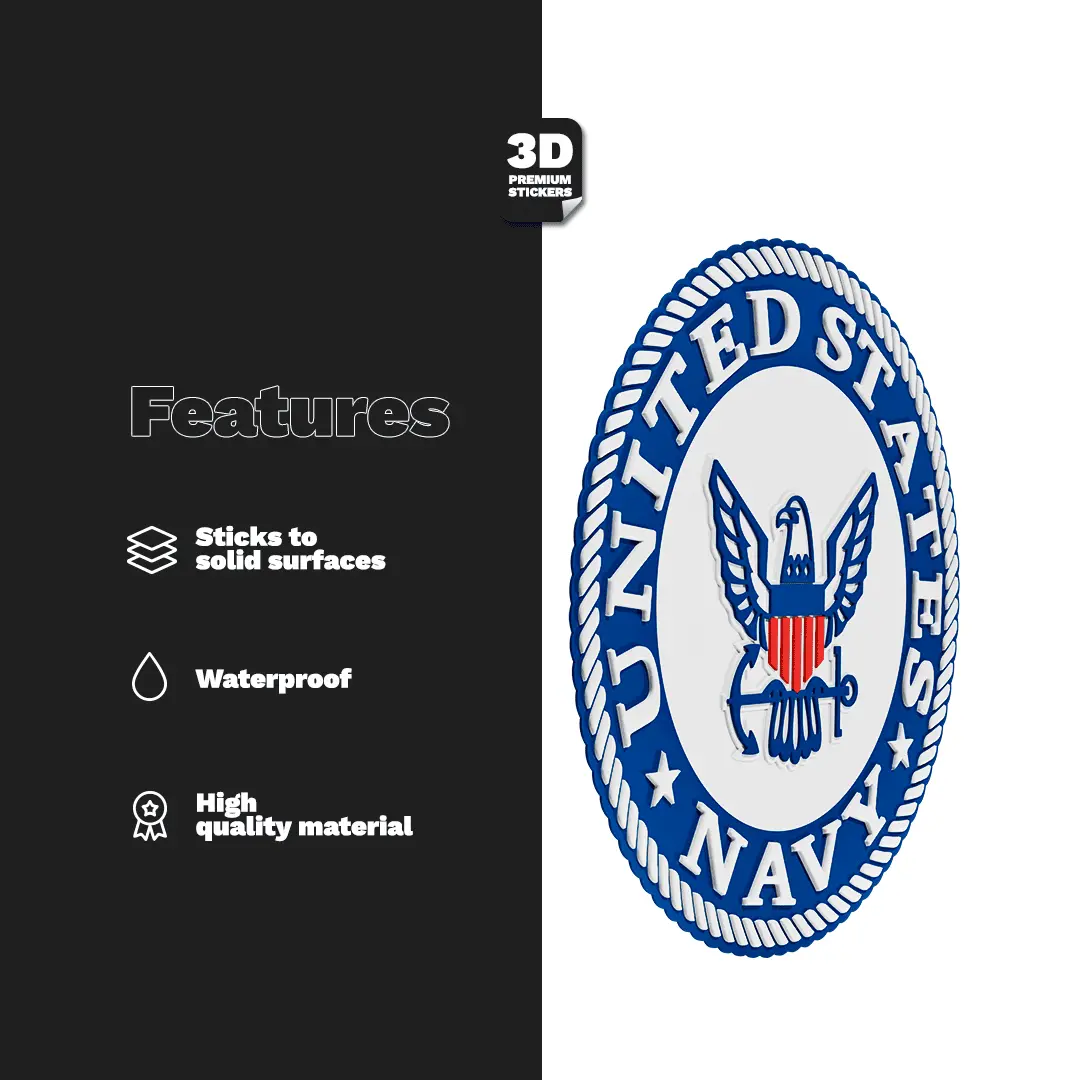 NAVY ALTERNATIVE EMBLEM Stickmadly