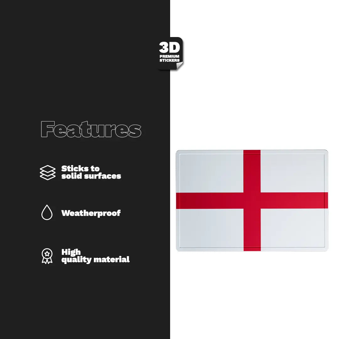 England Flag Stickmadly
