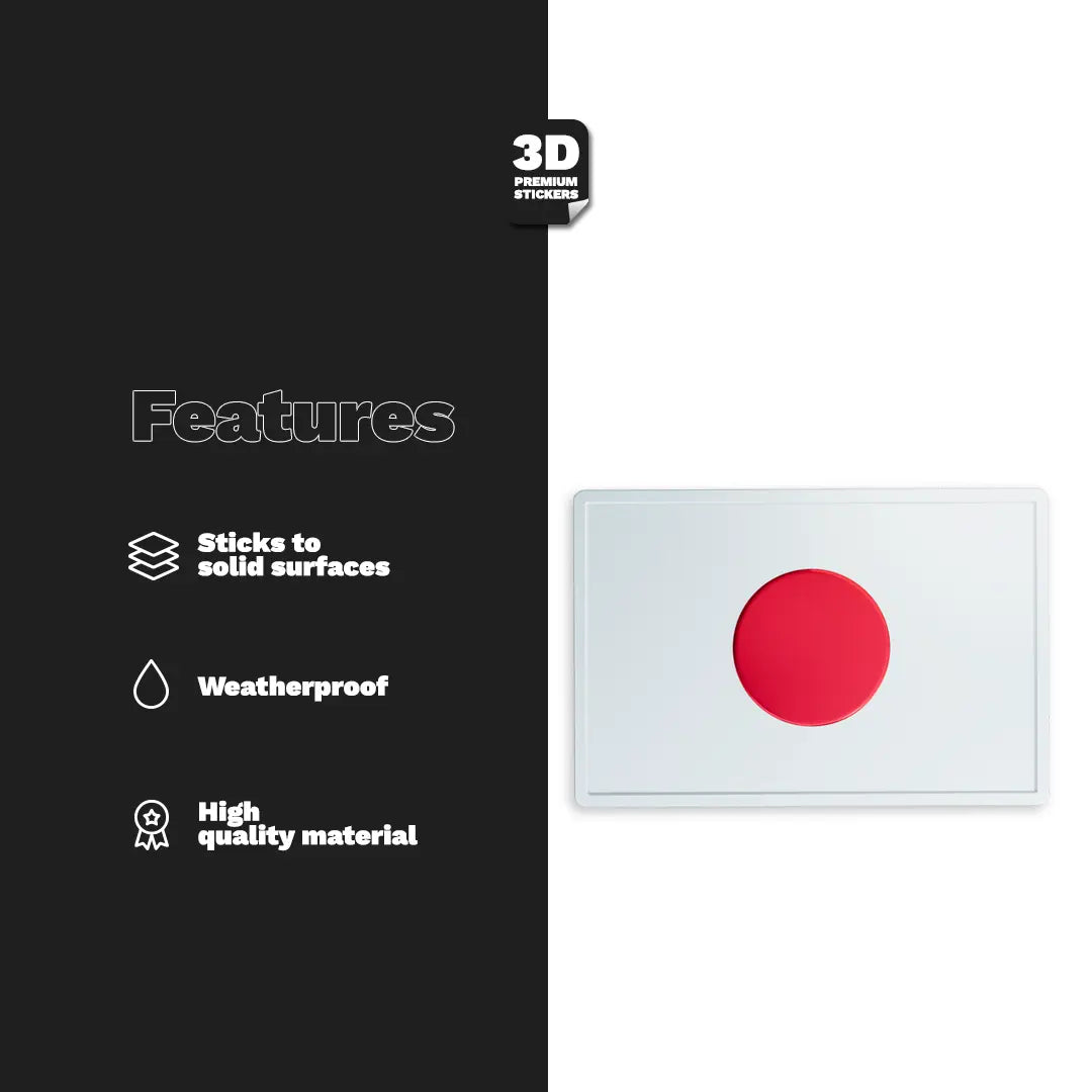 Japan Flag Stickmadly