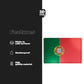 Portugal Flag Stickmadly