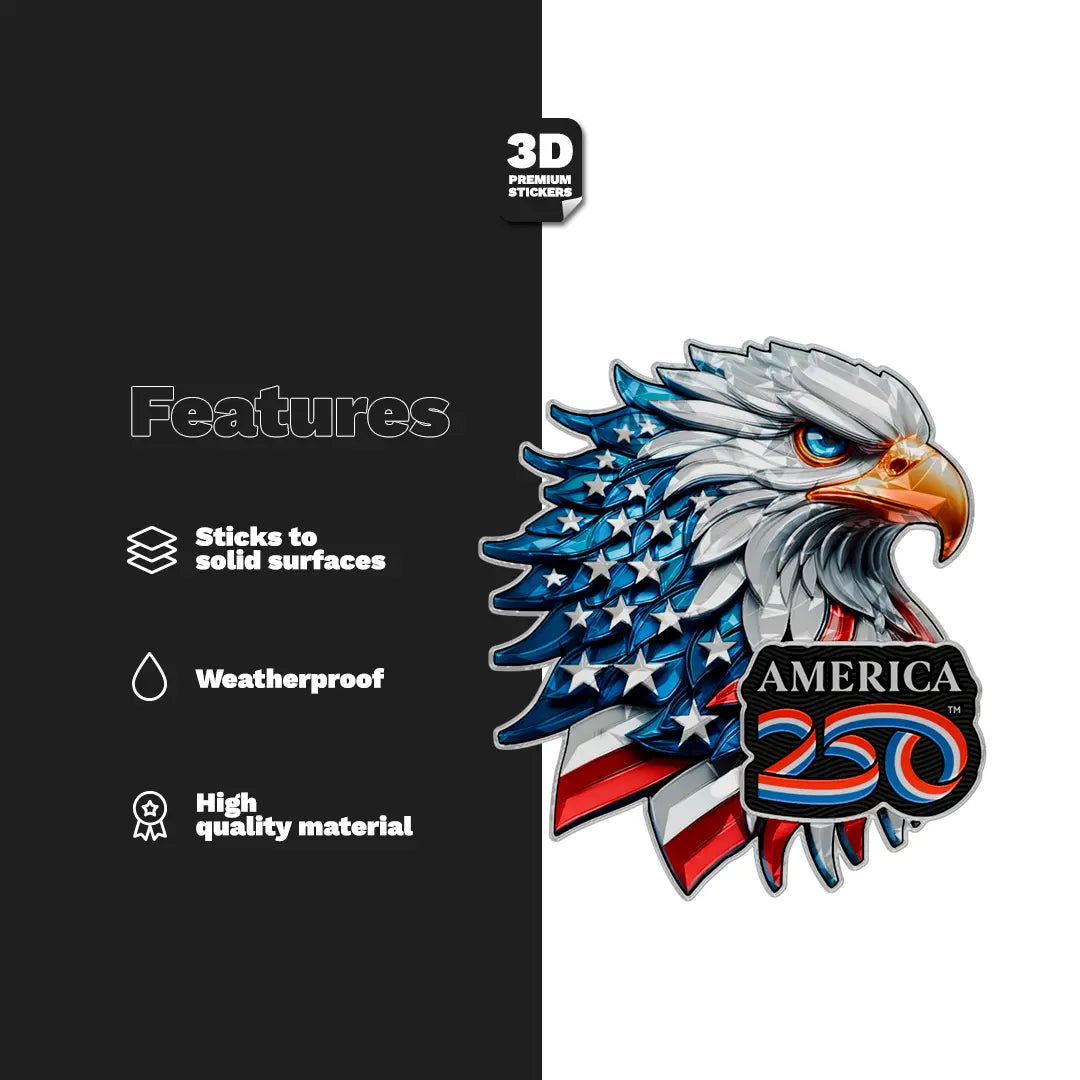 PATRIOTIC BALD EAGLE1 Stickmadly