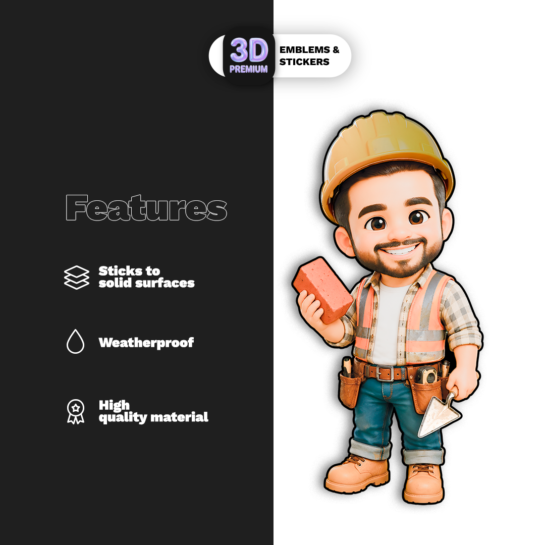 CONSTRUCTION WORKER Stickmadly