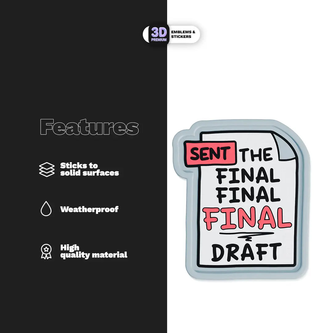 The Final Draft Stickmadly