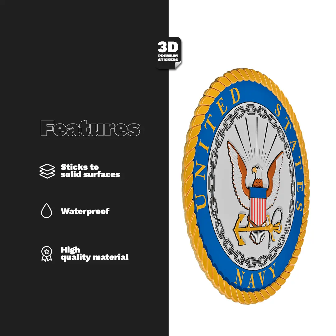 THE UNITED STATES NAVY EMBLEM Stickmadly
