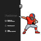 AMERICAN FOOTBALL PLAYER Stickmadly