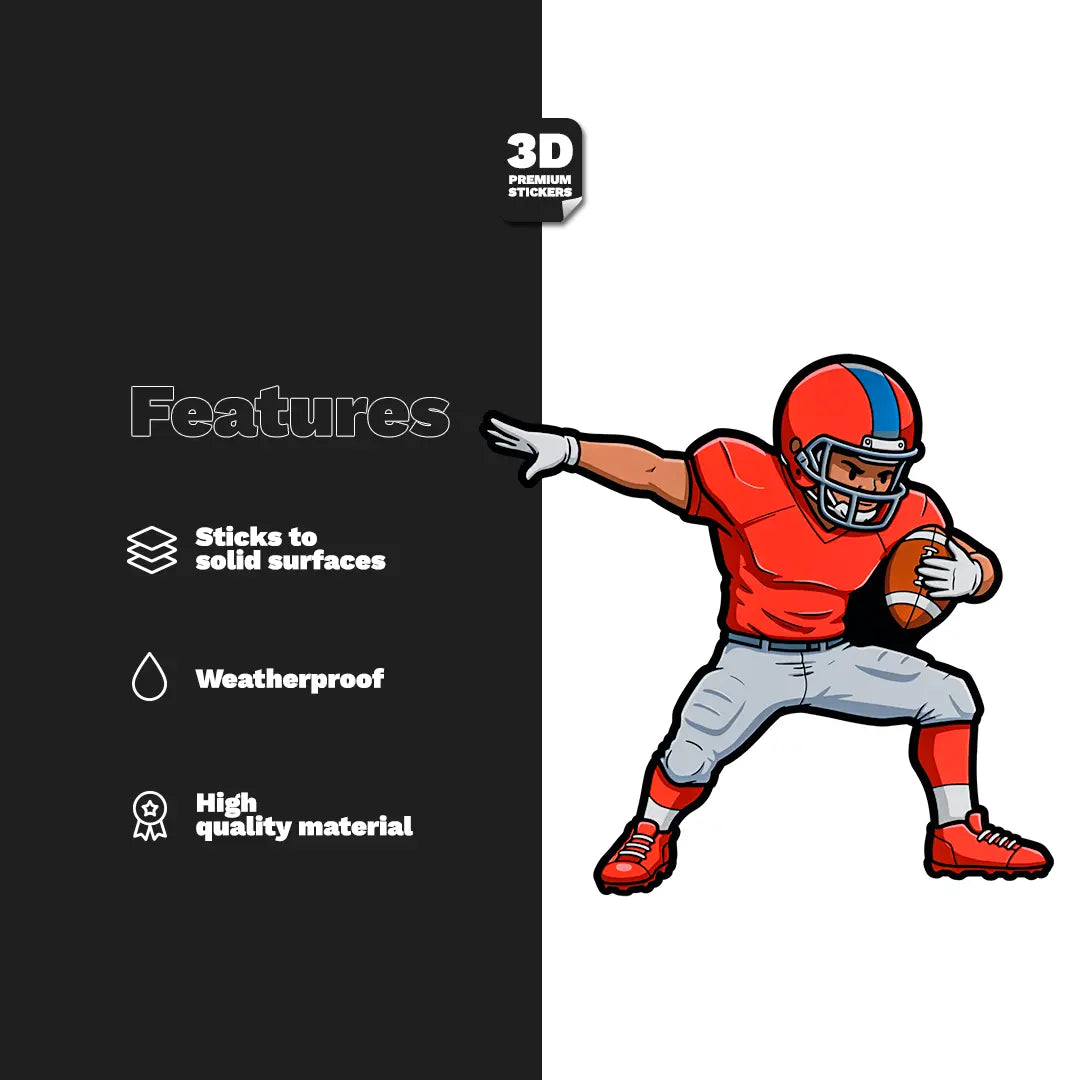 AMERICAN FOOTBALL PLAYER Stickmadly