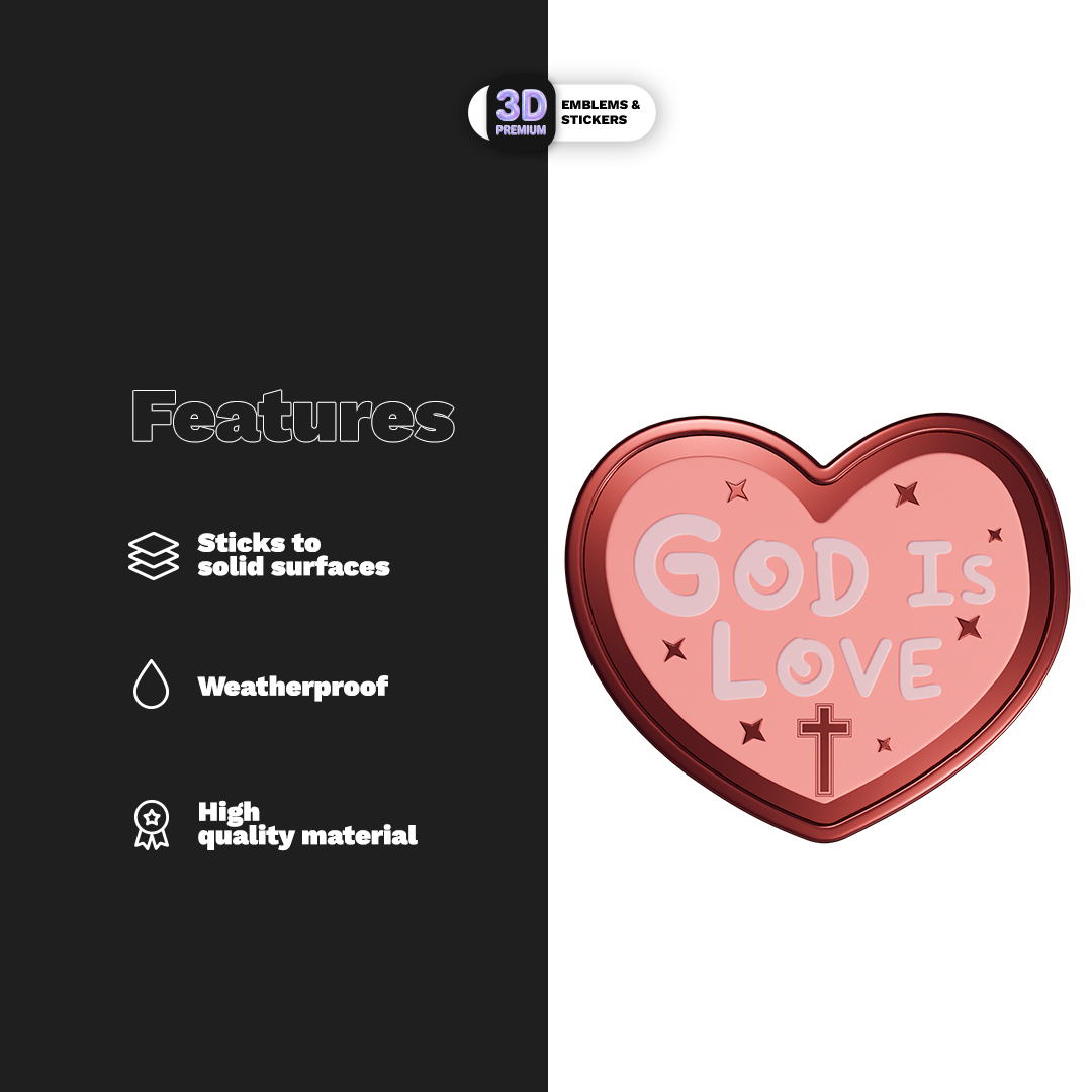 GOD IS LOVE Stickmadly