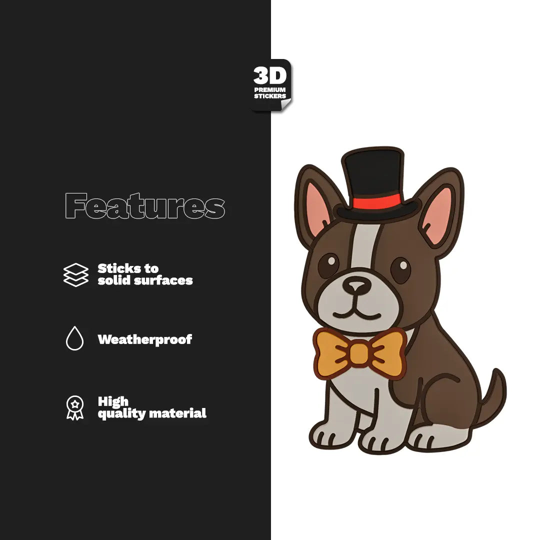 BOSTON TERRIER Stickmadly