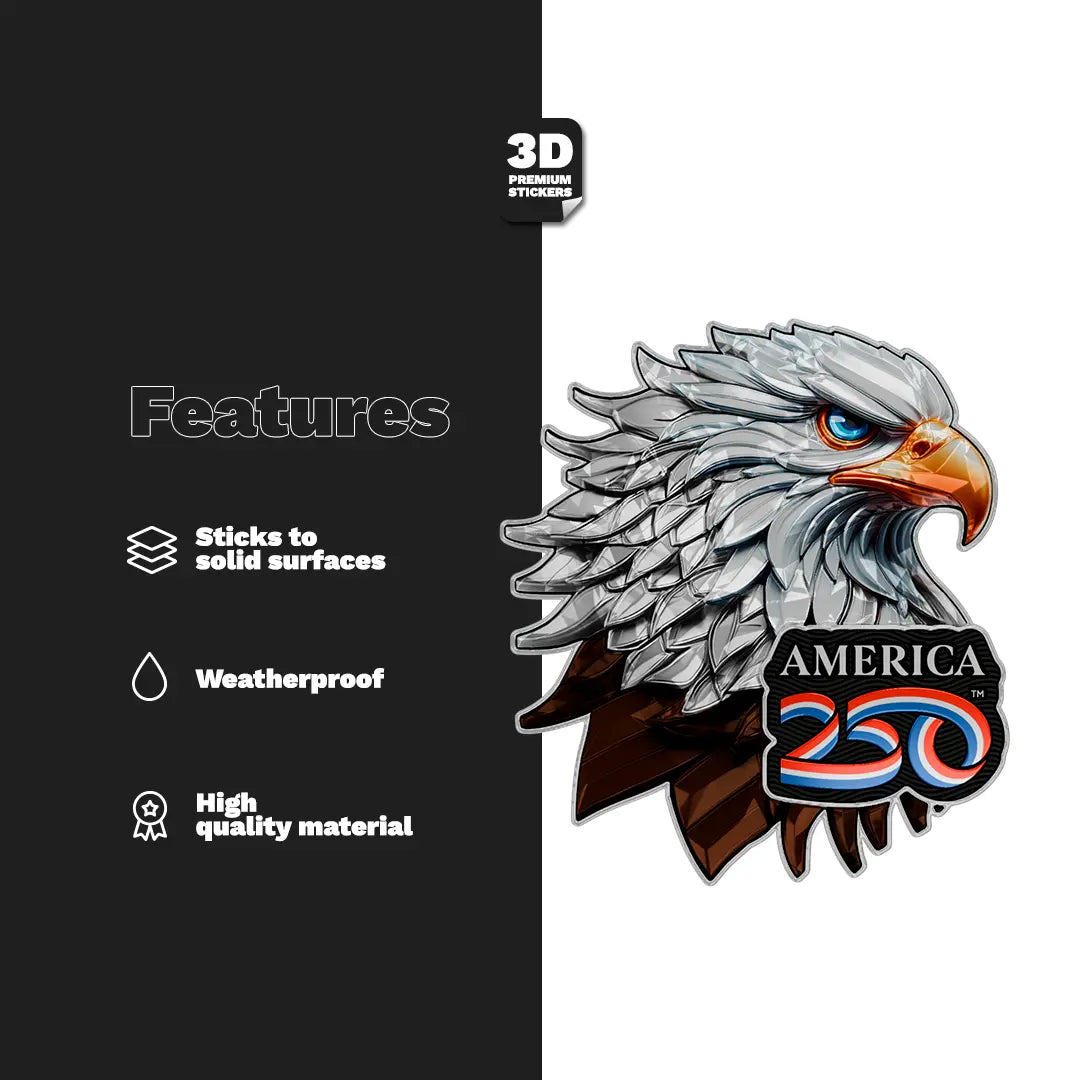 PATRIOTIC BALD EAGLE4 Stickmadly