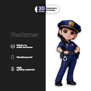 POLICE WOMAN Stickmadly
