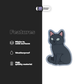 NORMAL BLACK CAT Stickmadly