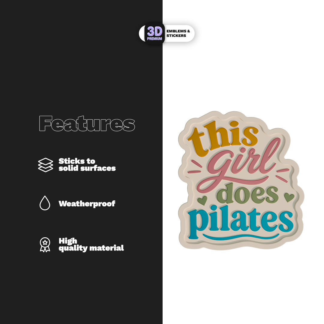 THIS GIRL DOES PILATES Stickmadly