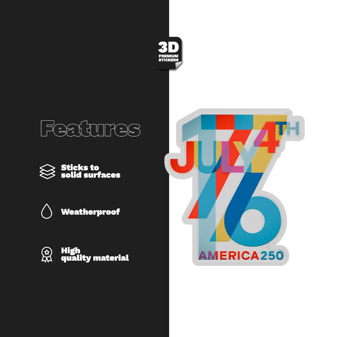 GRAPHIC PATRIOTIC POP 7A Stickmadly