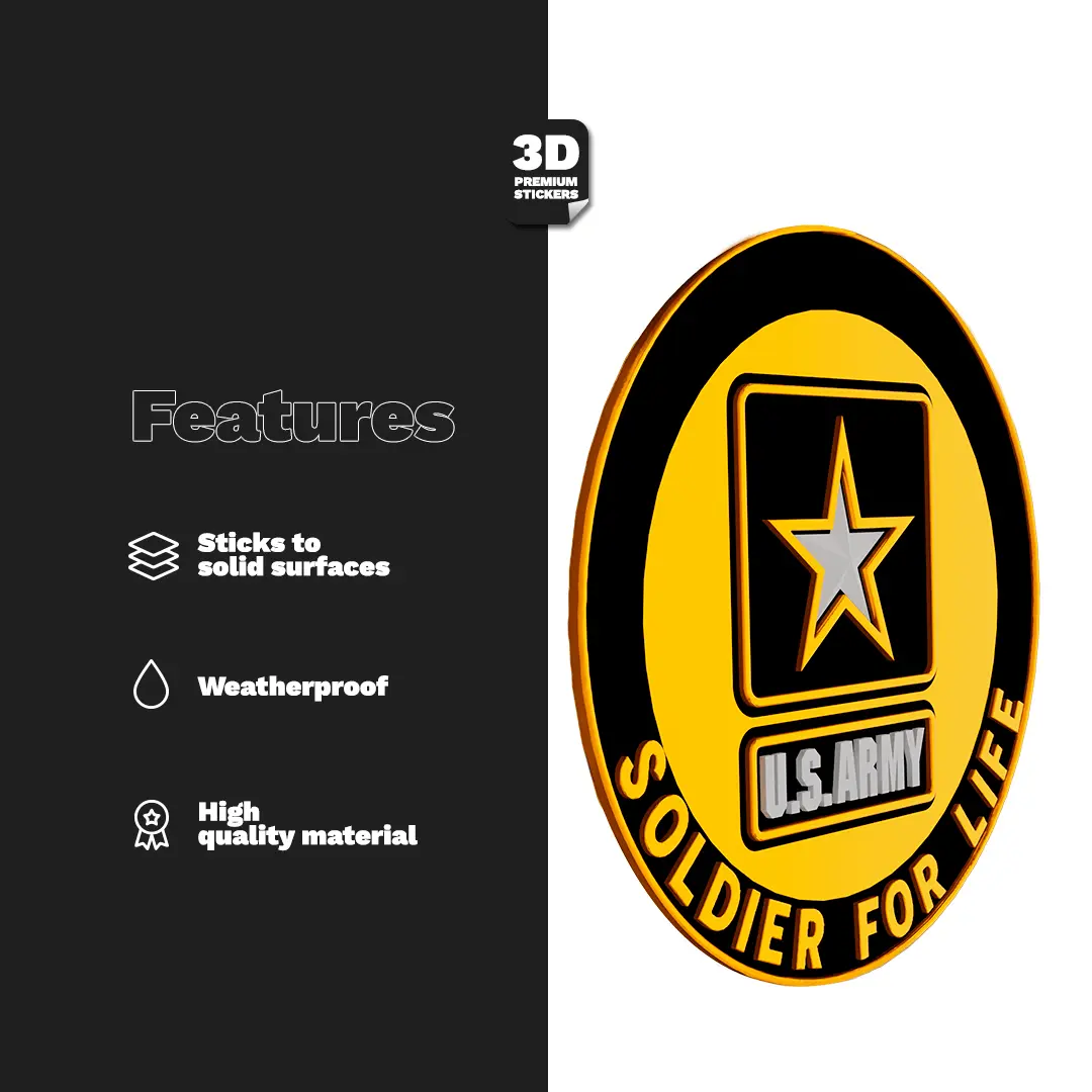 Soldier for Life Stickmadly