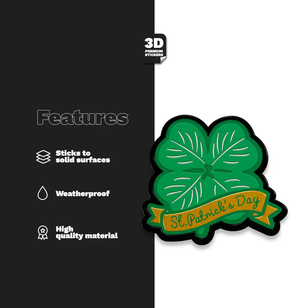 ST. PATRICK'S CLOVER Stickmadly