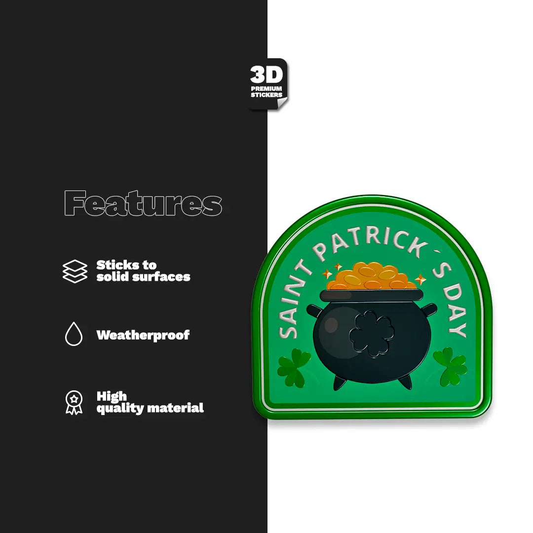 ST PATRICK GOLD COIN Stickmadly