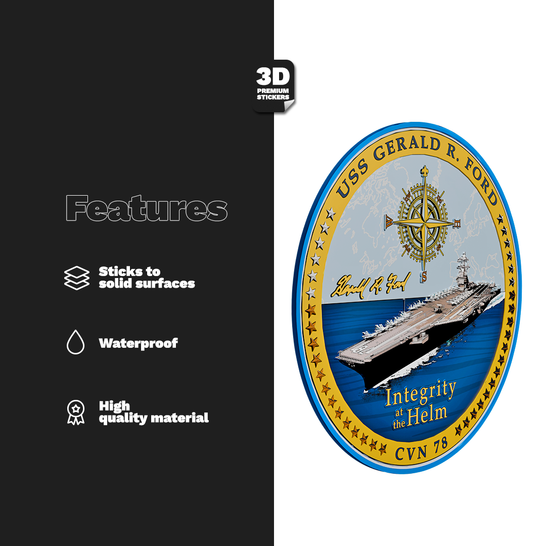 USS GERALD R. FORD CVN-78 Stickmadly
