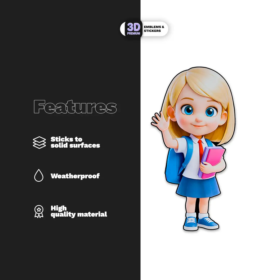 Elementary school girl 2 Stickmadly