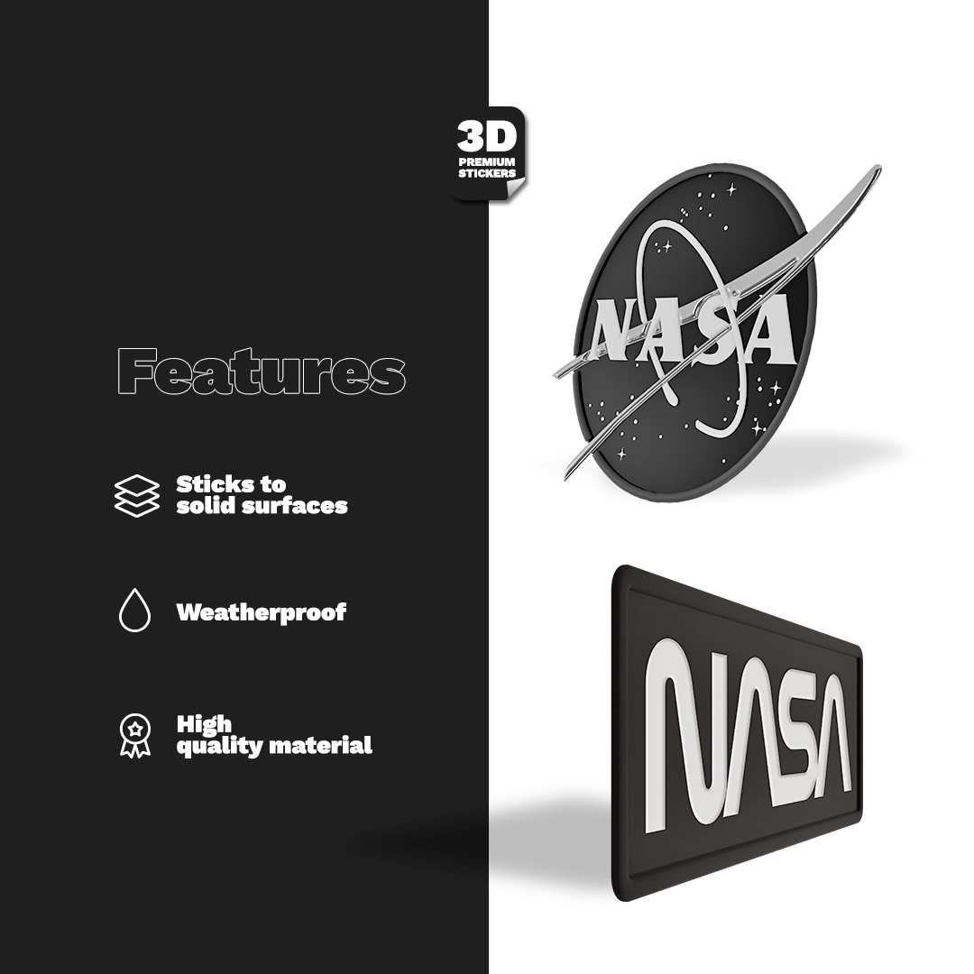 NASA TWO PACK Stickmadly