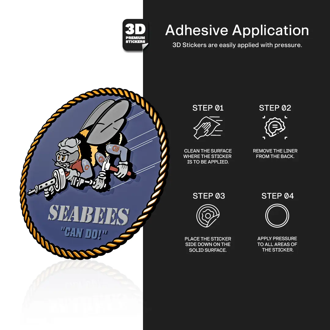 NAVY SEABEES Stickmadly