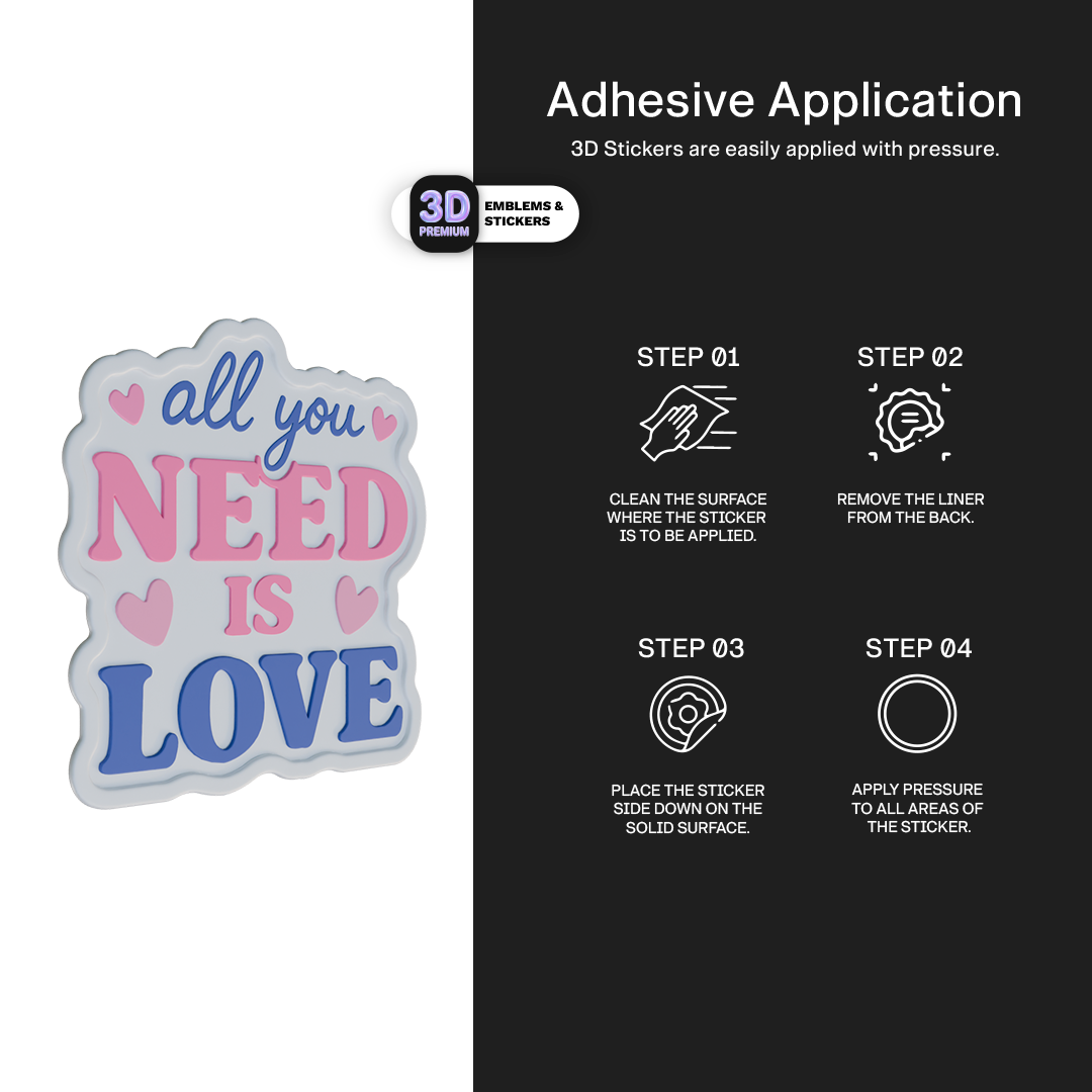 ALL YOU NEED IS LOVE Stickmadly