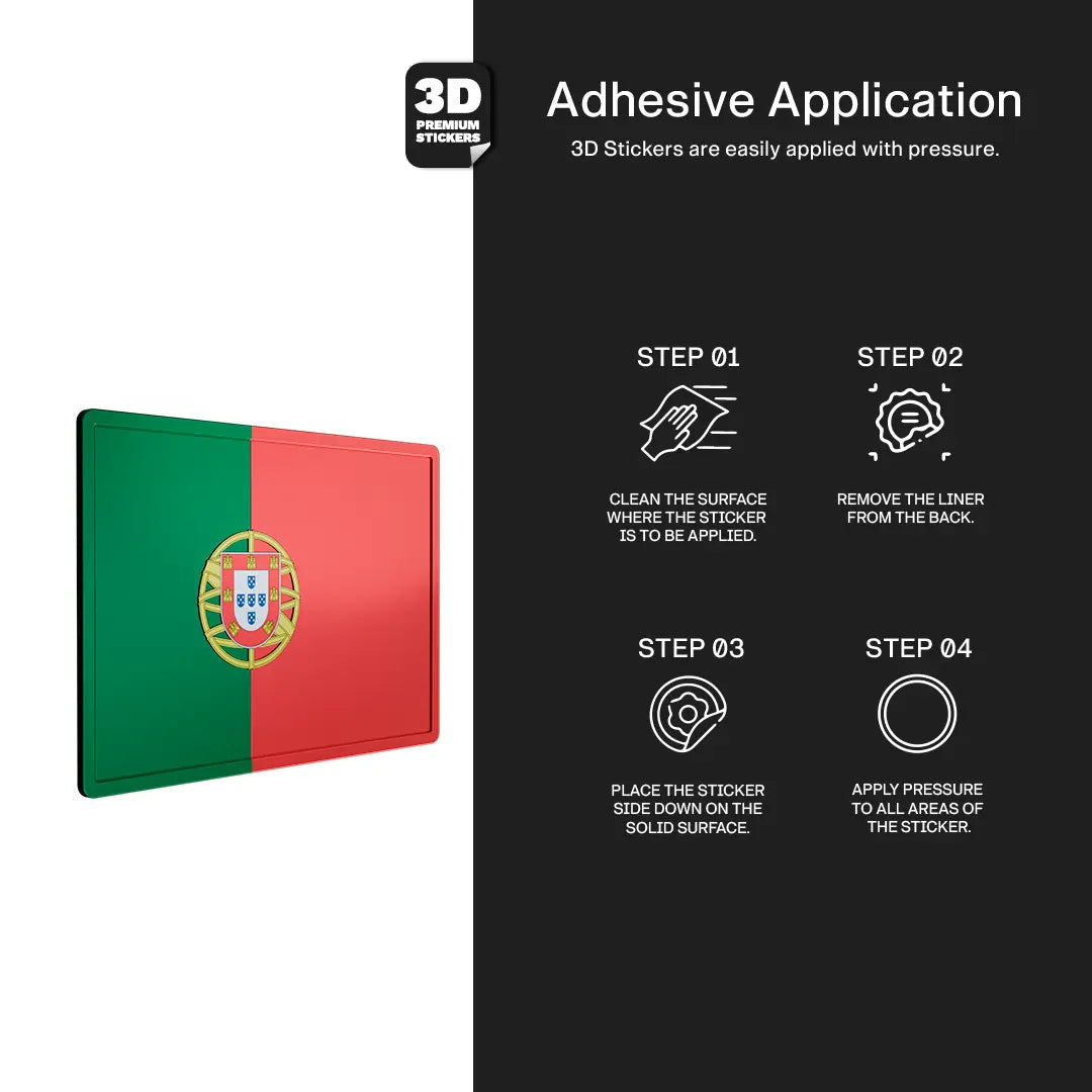 Portugal Flag Stickmadly