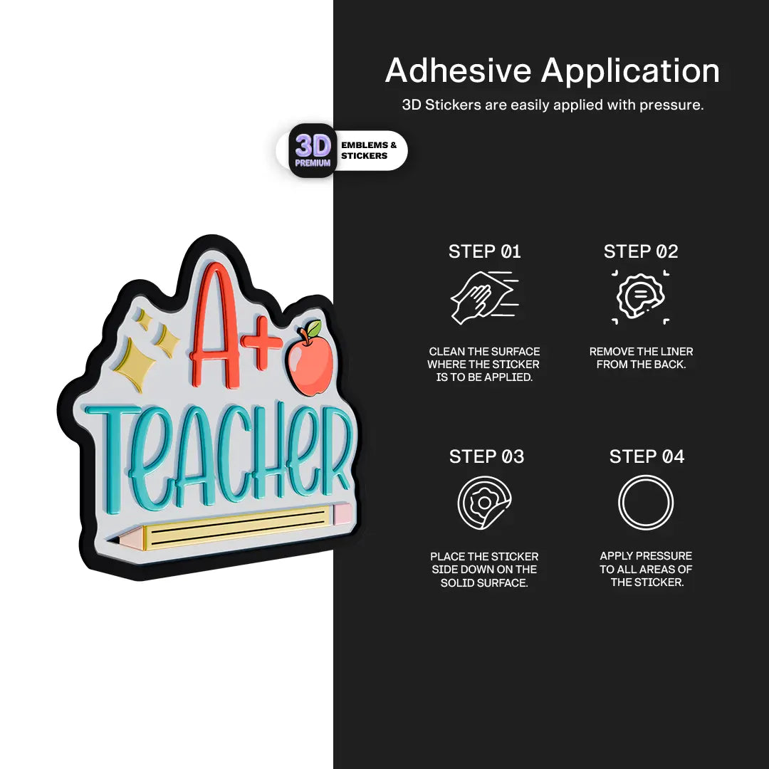 A+ Teacher Stickmadly