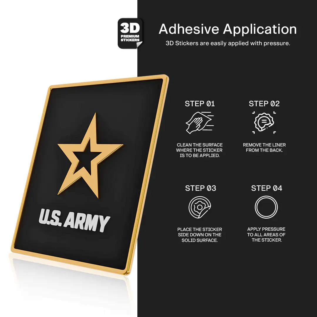 U.S. ARMY Gold Stickmadly