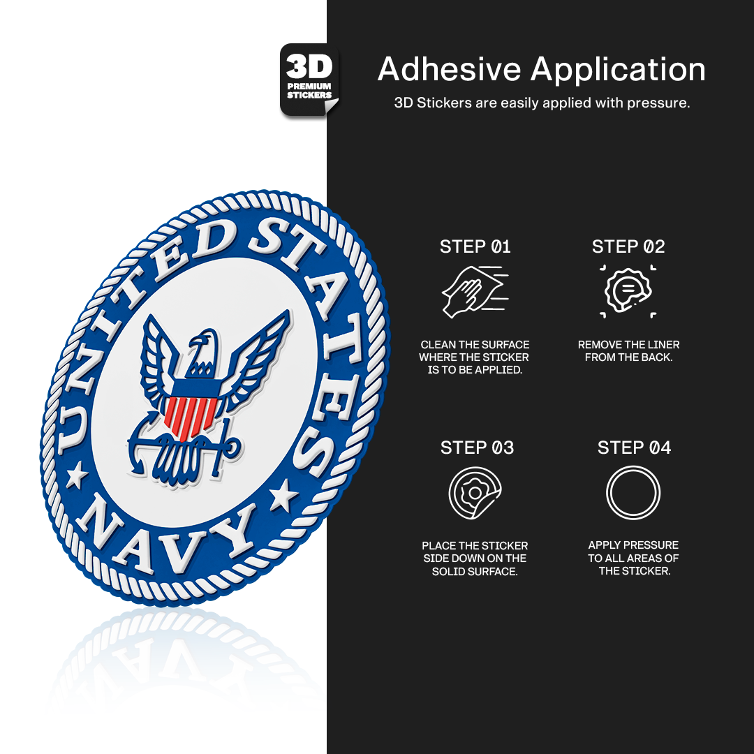NAVY ALTERNATIVE EMBLEM Stickmadly