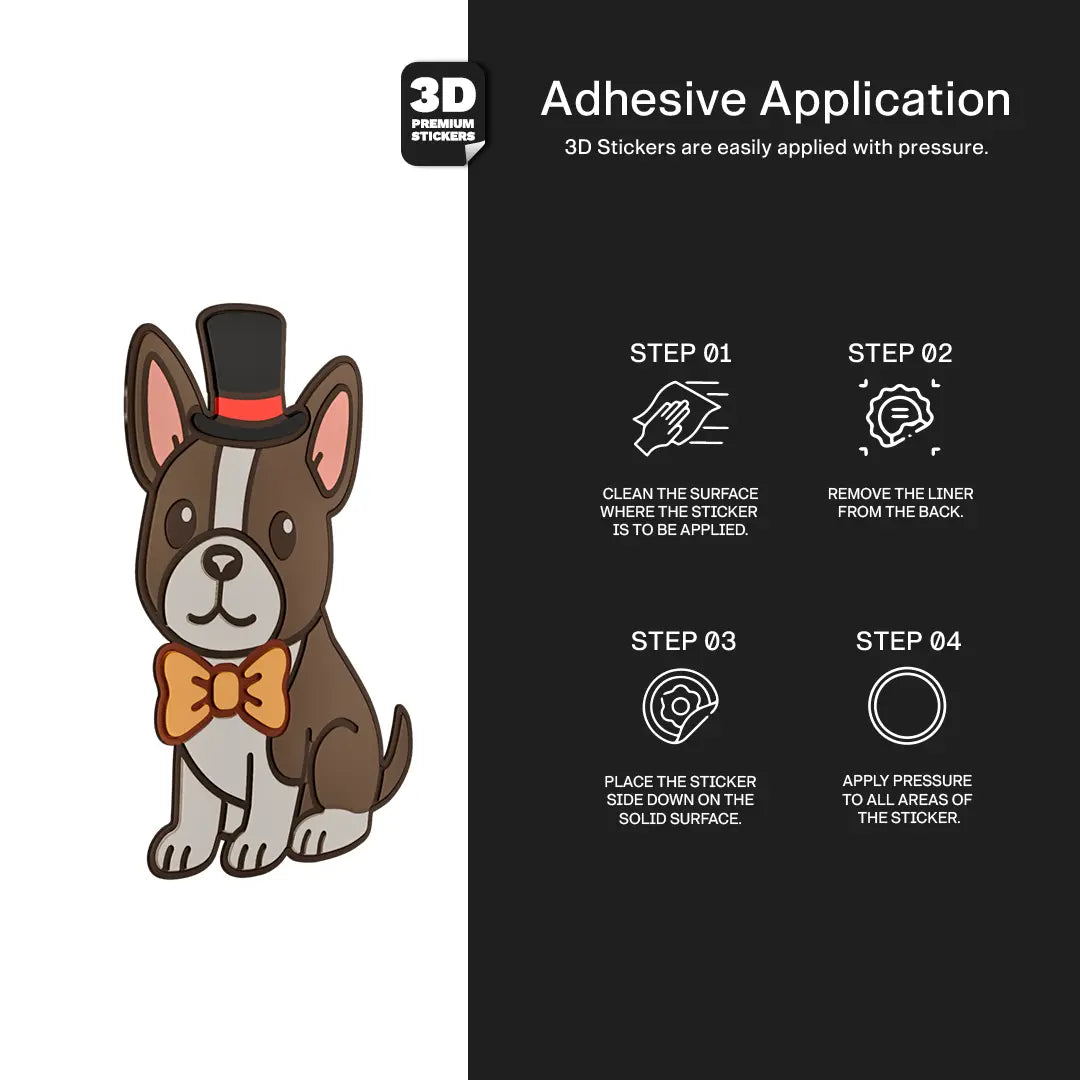 BOSTON TERRIER Stickmadly