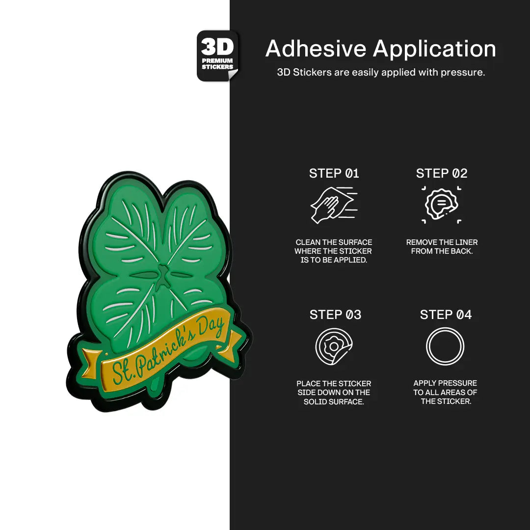 ST. PATRICK'S CLOVER Stickmadly