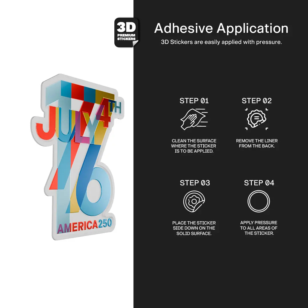 GRAPHIC PATRIOTIC POP 7A Stickmadly