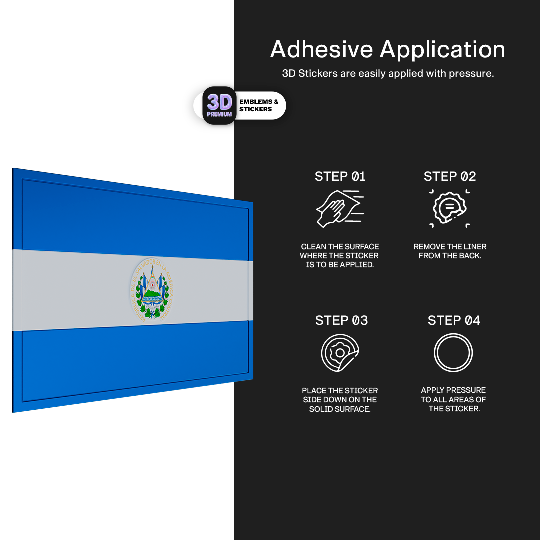 EL SALVADOR FLAG Stickmadly