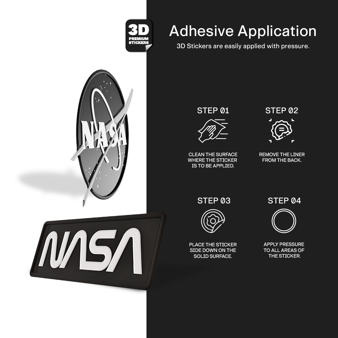 NASA TWO PACK Stickmadly