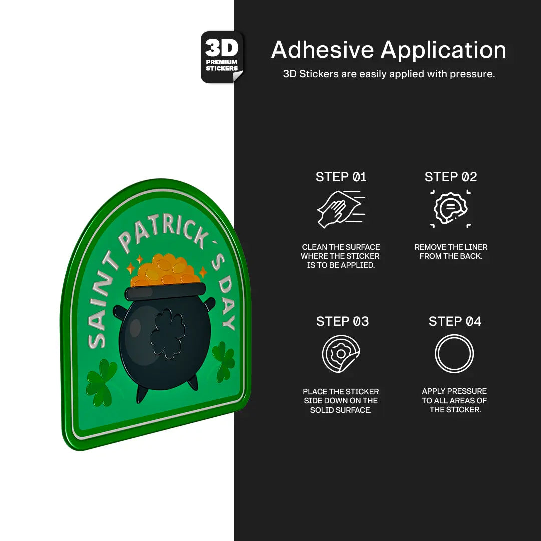 ST PATRICK GOLD COIN Stickmadly
