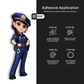 POLICE WOMAN Stickmadly
