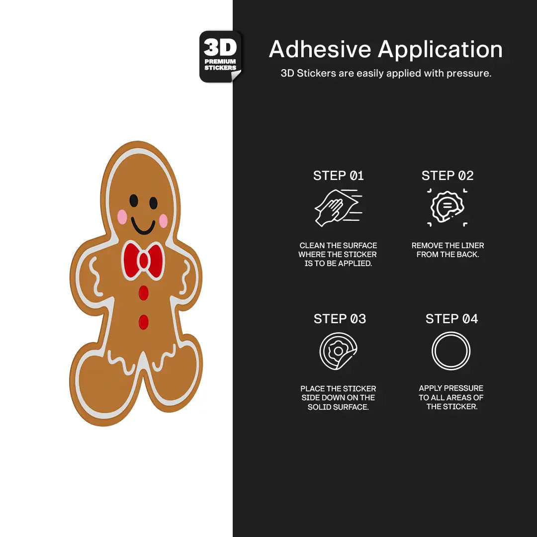 GINGERBREAD BOY Stickmadly