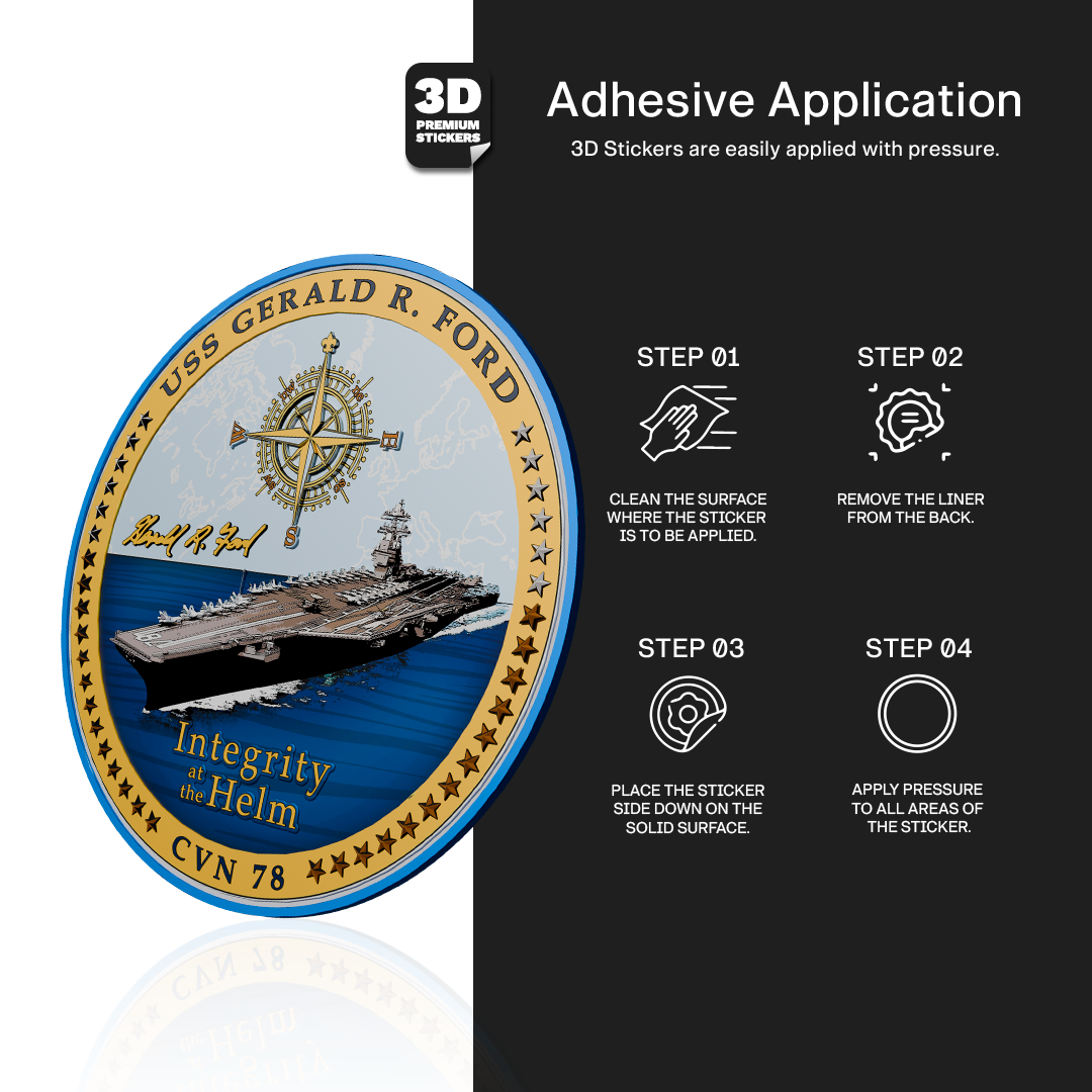 USS GERALD R. FORD CVN-78 Stickmadly
