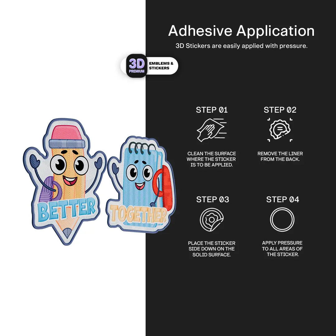 Better Together 2PACK Stickmadly