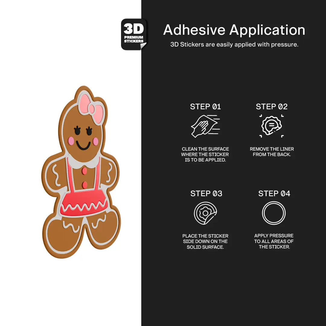 GINGERBREAD GIRL Stickmadly