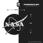 NASA STICKER BLACK & WHITE Stickmadly