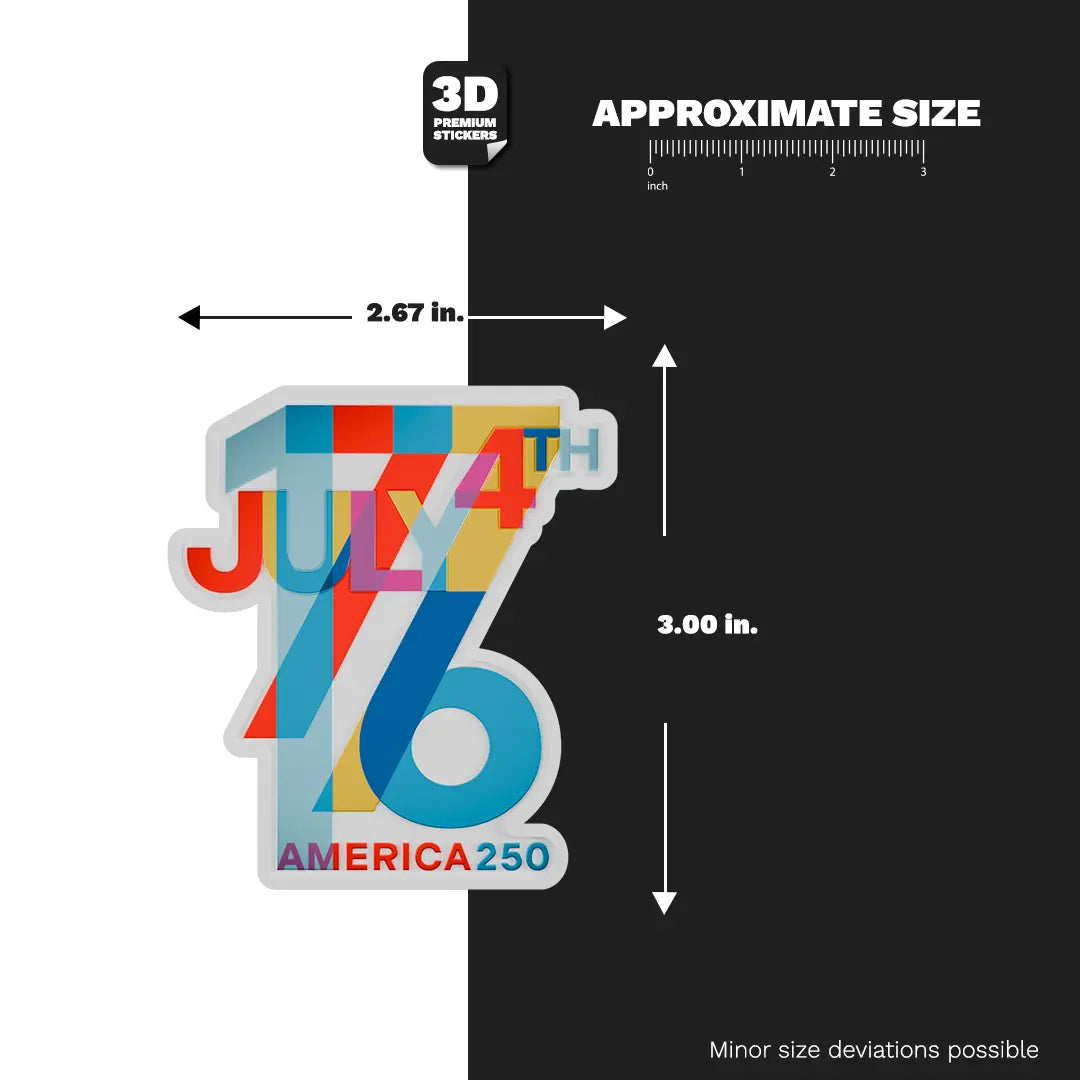 GRAPHIC PATRIOTIC POP 7A Stickmadly