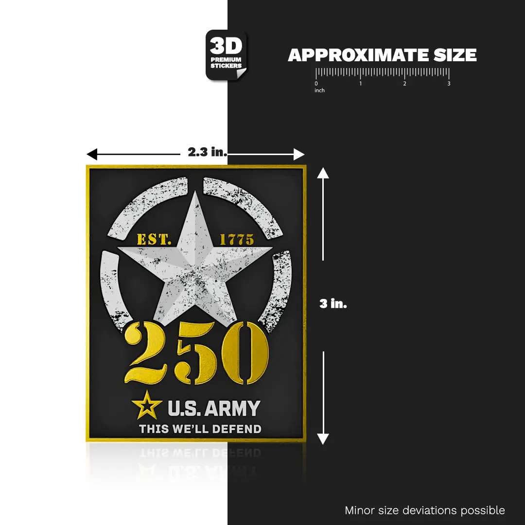 250TH ANNIVERSARY GOLD Stickmadly