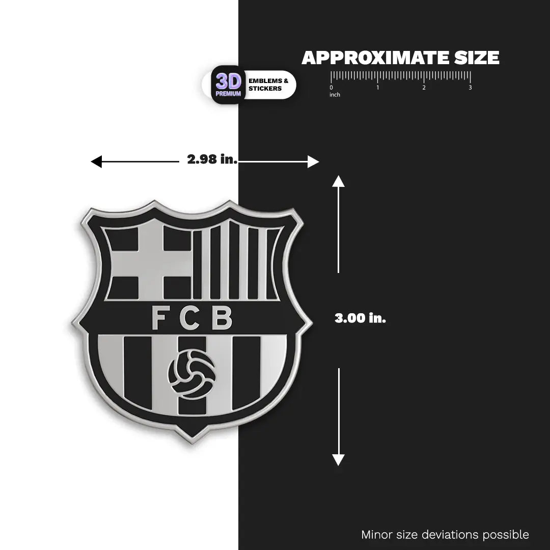 F.C. BARCELONA Black & Silver Stickmadly