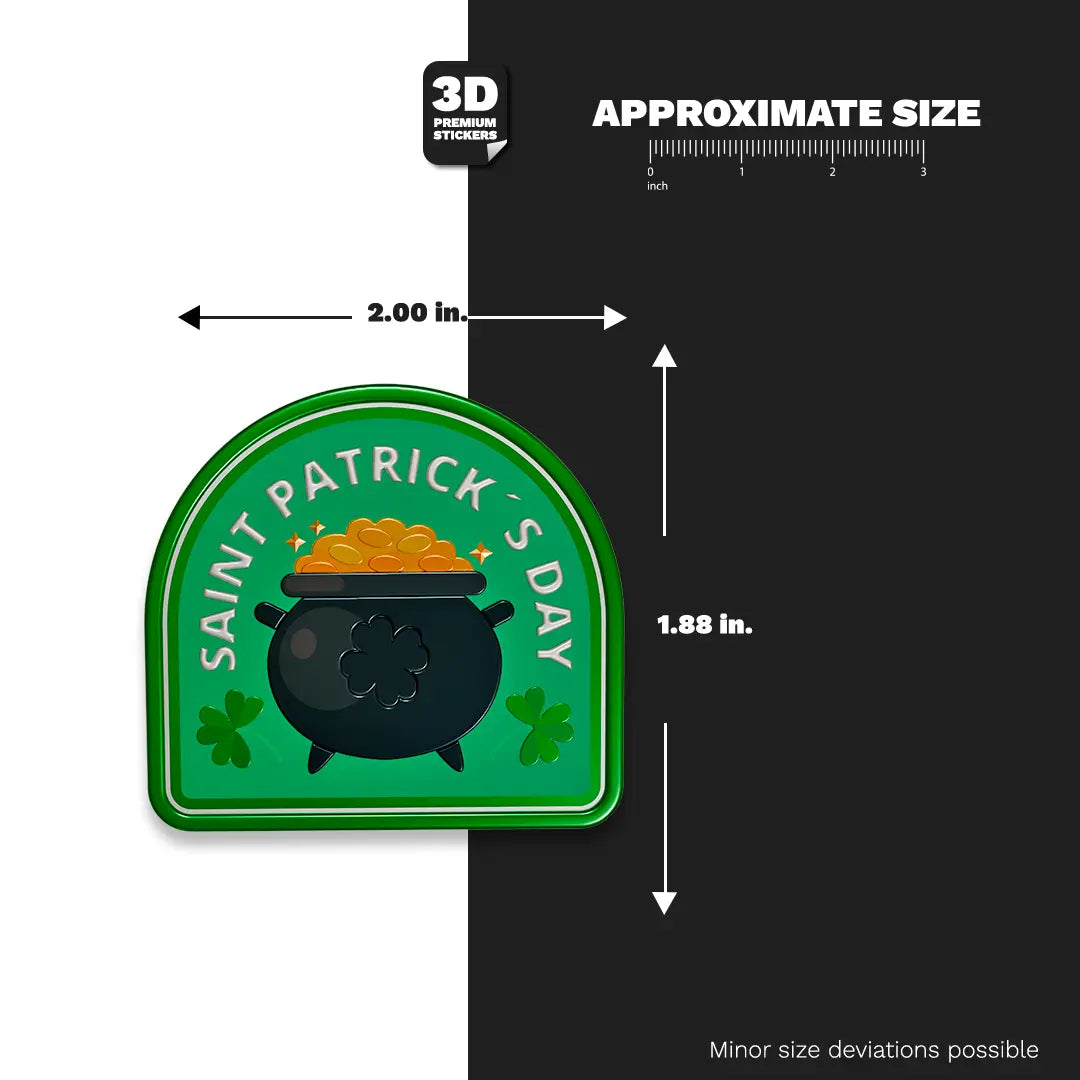 ST PATRICK GOLD COIN Stickmadly