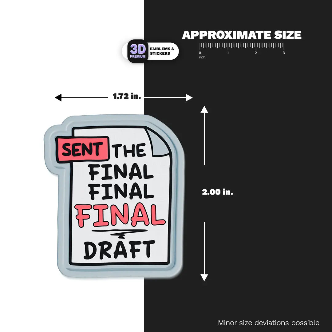 The Final Draft Stickmadly